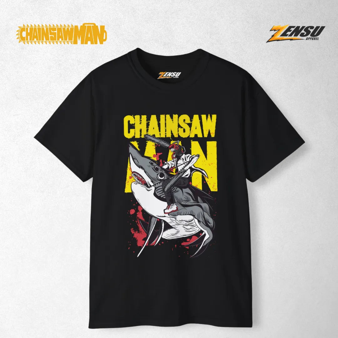 Chainsaw Man & Beam - Chainsaw Man | Premium Kaos Anime Z010