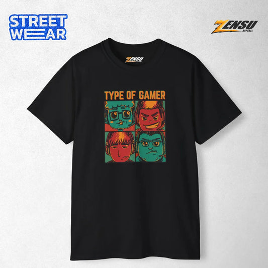 4 Type of Gamer - Gamers | Premium Kaos Streetwear Gamer Z101