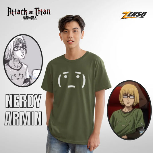 Armin Emoji - Attack on Titan | Premium Kaos Anime Z110