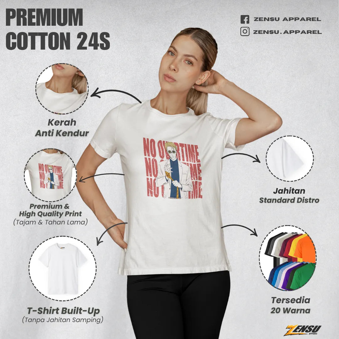 Nanami Hate Overtime - Jujutsu Kaisen | Premium Kaos Anime Z025