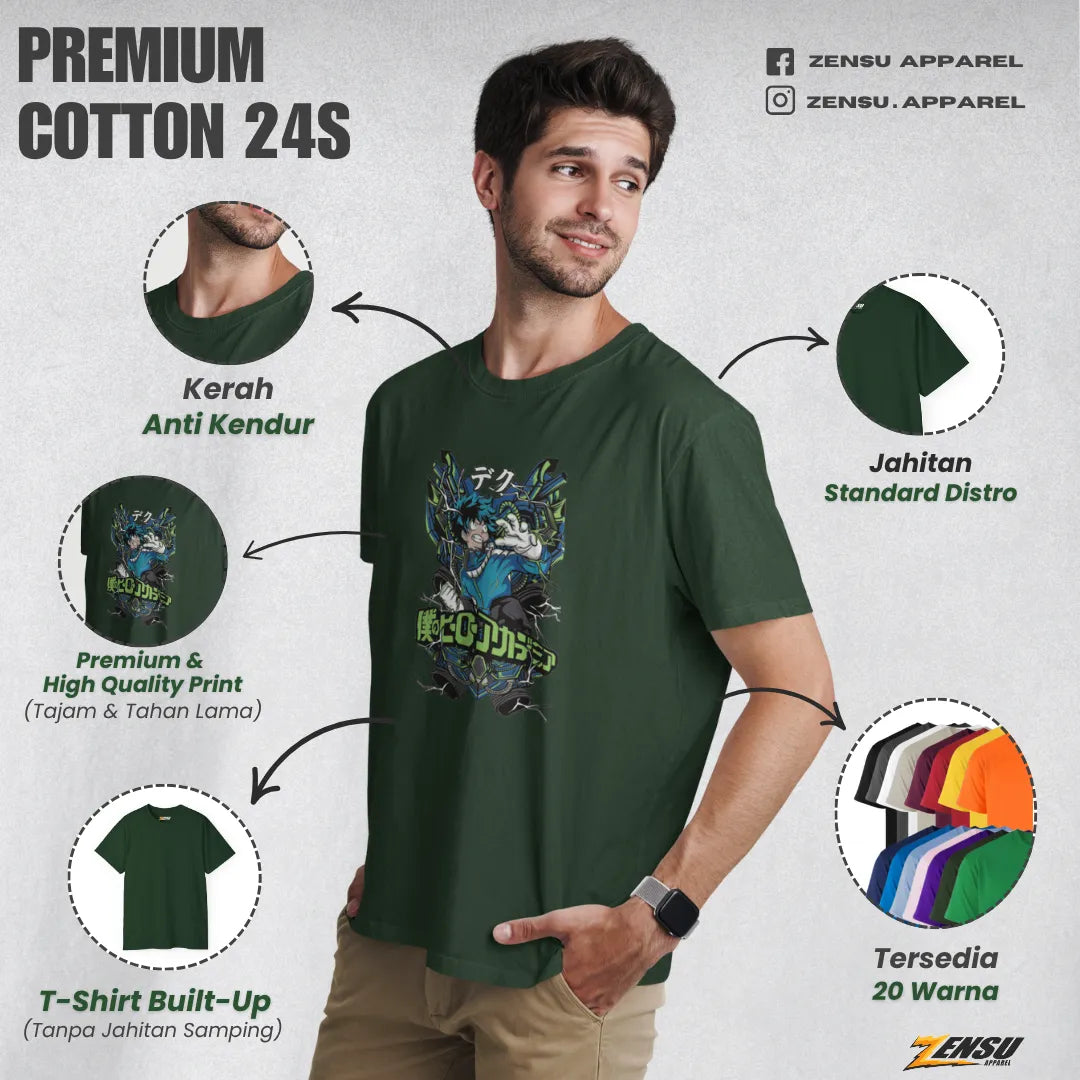 Izuku Midoriya One for All - My Hero Academia | Premium Kaos Anime Z049