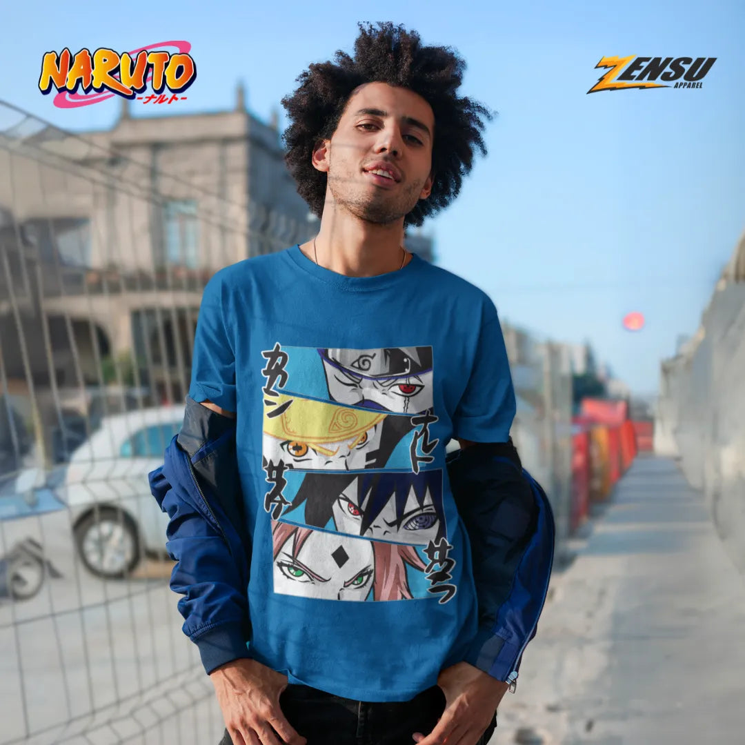 Real Team 7 - Naruto | Premium Kaos Anime Z053