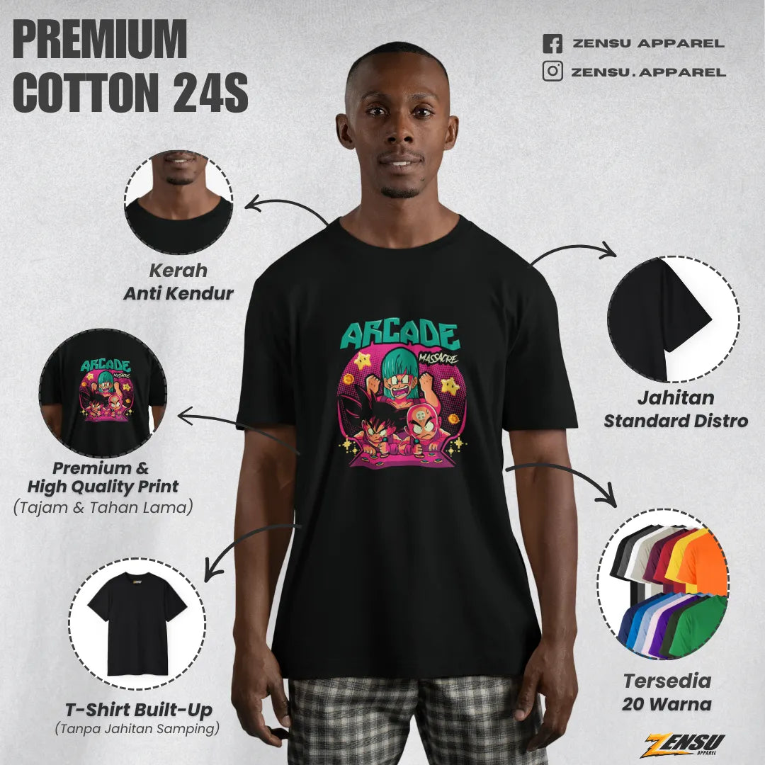 Arcade Massacre - Dragon Ball | Premium Kaos Anime Z089