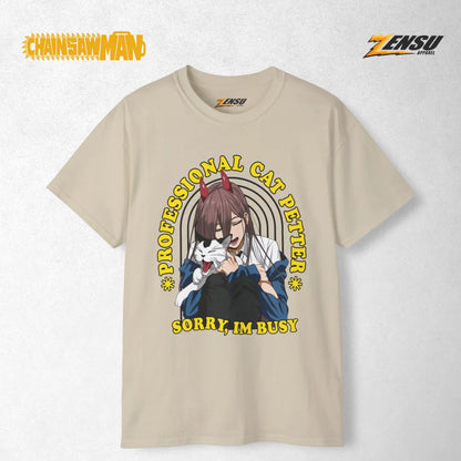 Power Cat Petter - Chainsaw Man | Baju Kaos Anime Z073