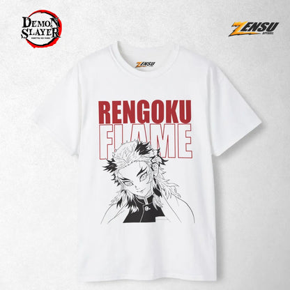 Rengoku Flame Hashira - Demon Slayer | Baju Kaos Anime Z019