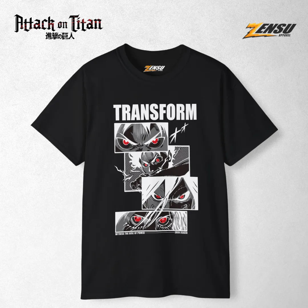 Eren Transform - Attack On Titan | Baju Kaos Anime Z004