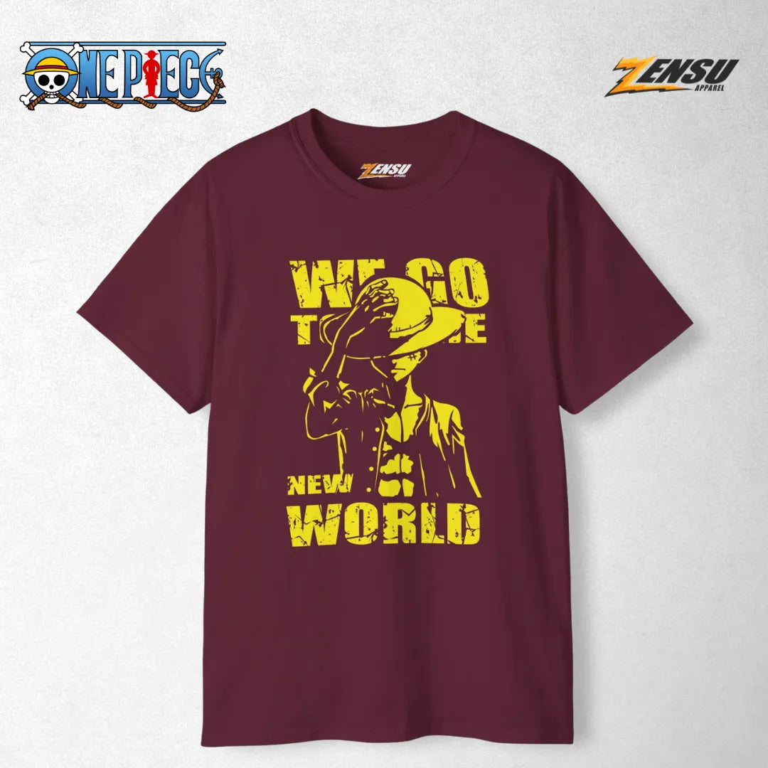 Next Stop: The New World - One Piece | Premium Kaos Anime Z138