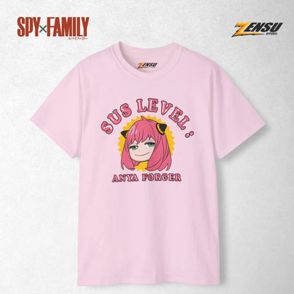 Anya Sus Level - Spy X Family | Baju Kaos Anime Z069