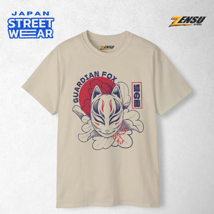 Lotus Kitsune - Japanese Mask | Baju Kaos Streetwear Z071