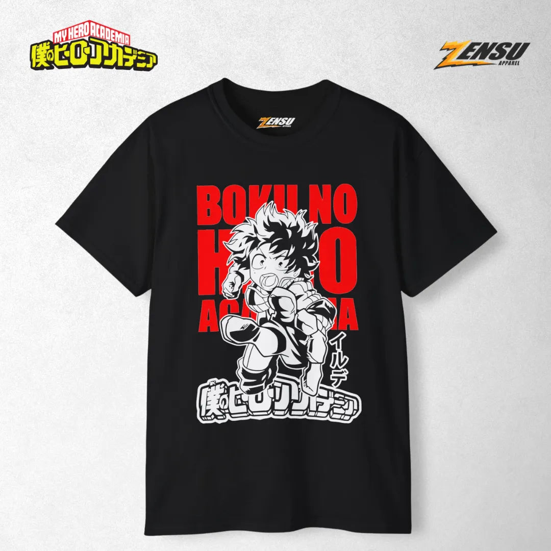 Izuku Midoriya Smash!! - My Hero Academia | Baju Kaos Anime Z045