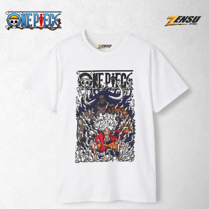 Luffy Gear 5 X Kaido - One Piece | Baju Kaos Anime Z036