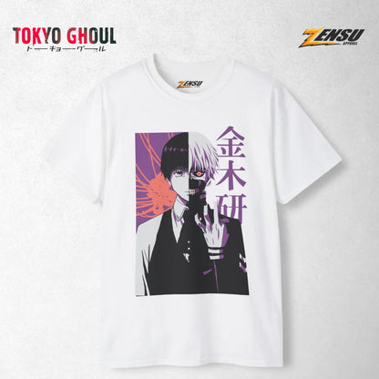 Kaneki Half Ghoul, Half Human - Tokyo Ghoul | Baju Kaos Anime Z055