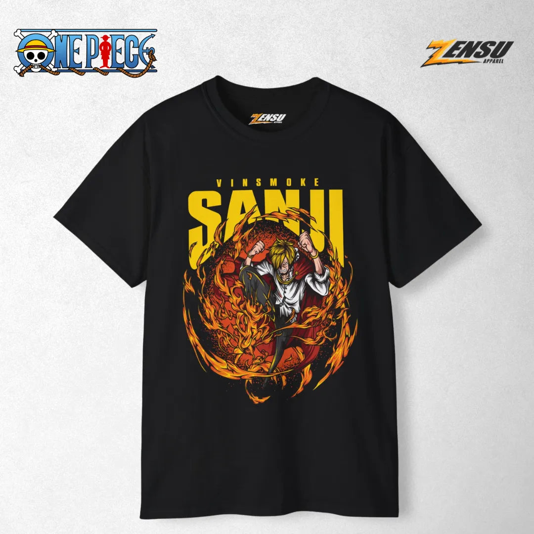 Sanji Diable Jambe - One Piece | Baju Kaos Anime Z083