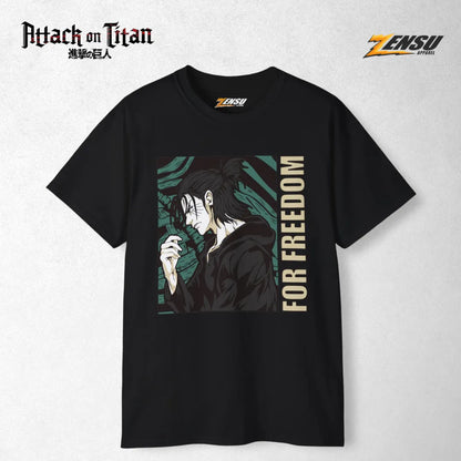 Eren For Freedom - Attack On Titan | Baju Kaos Anime Z006