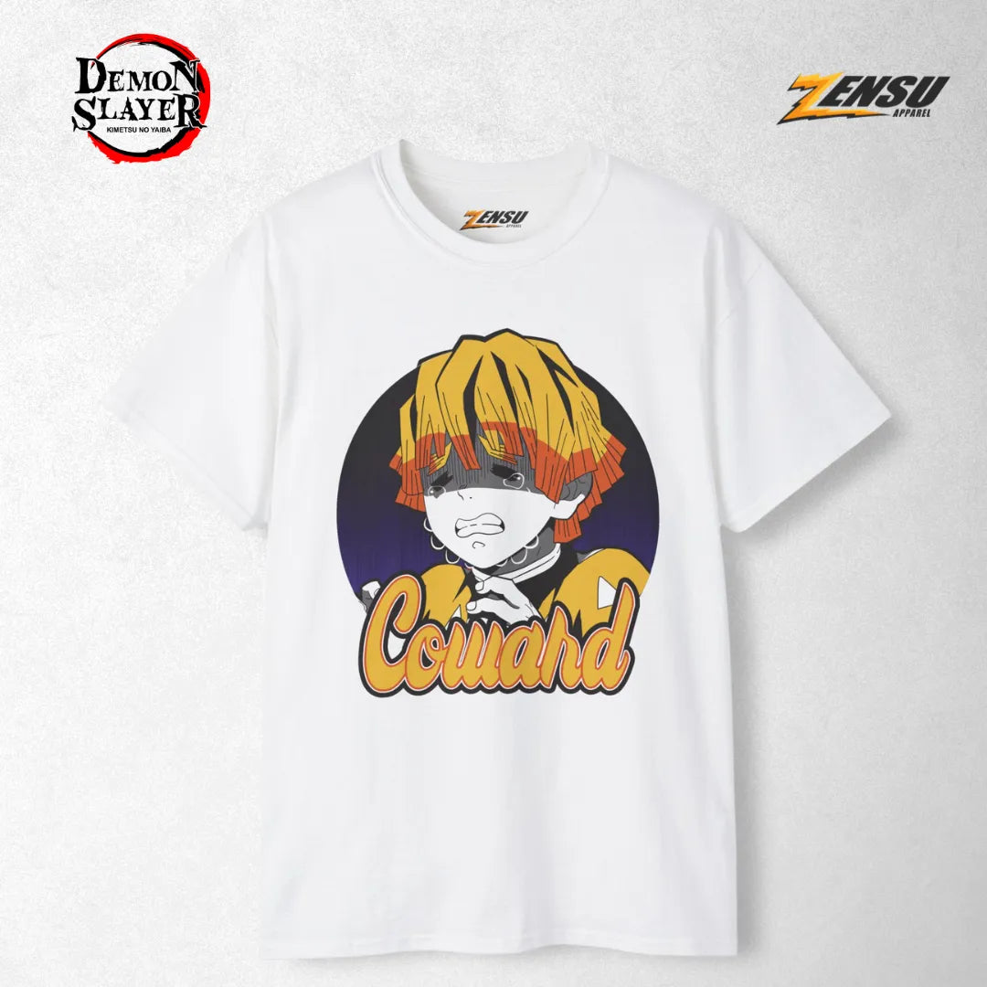 Zenitsu Coward - Demon Slayer | Baju Kaos Anime Z076