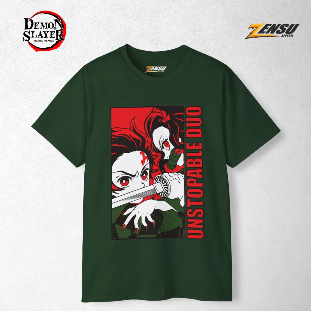 Unstoppable Duo - Demon Slayer | Baju Kaos Anime Z015