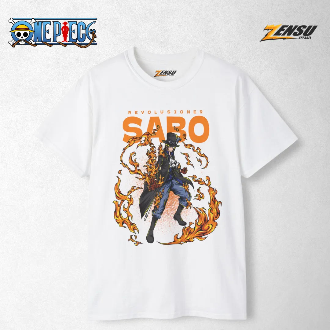 Sabo Ryusoken - One Piece | Baju Kaos Anime Z084