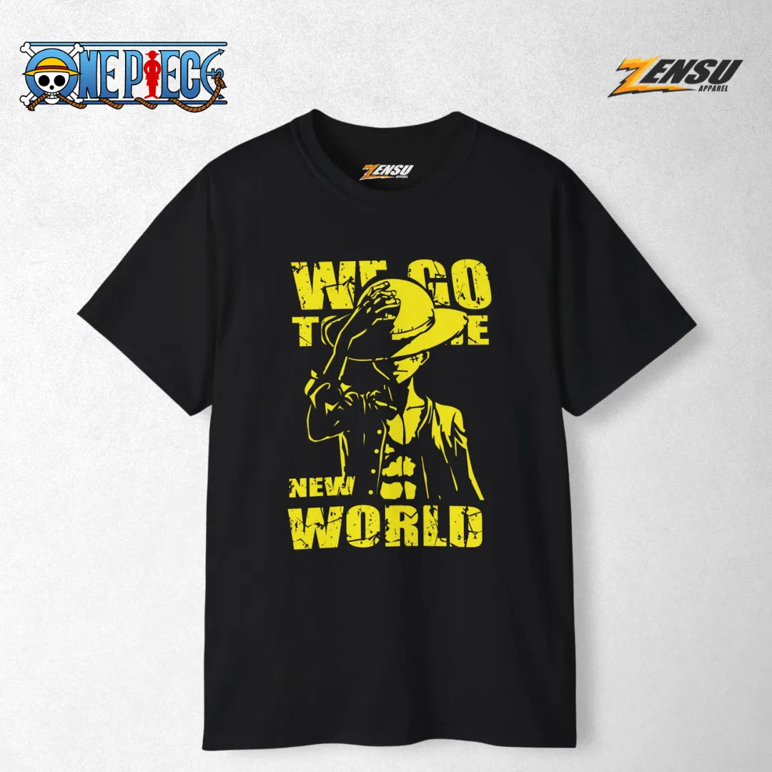 Next Stop: The New World - One Piece | Premium Kaos Anime Z138