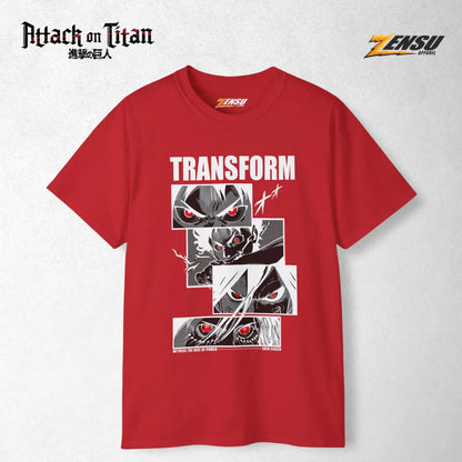 Eren Transform - Attack On Titan | Baju Kaos Anime Z004