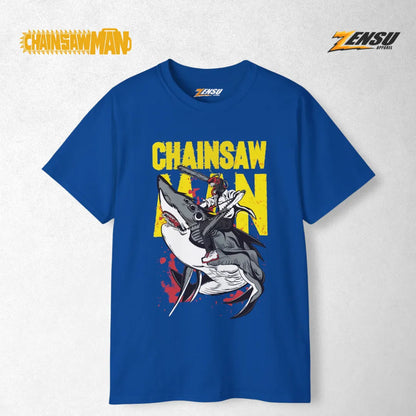 Chainsaw Man & Beam - Chainsaw Man | Baju Kaos Anime Z010