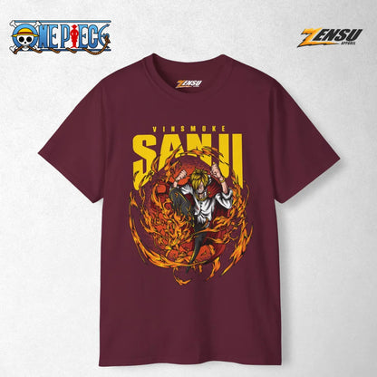 Sanji Diable Jambe - One Piece | Baju Kaos Anime Z083