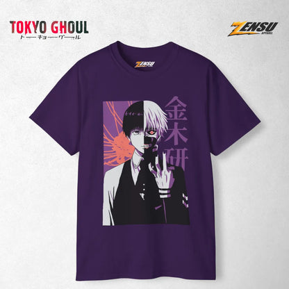 Kaneki Half Ghoul, Half Human - Tokyo Ghoul | Baju Kaos Anime Z055