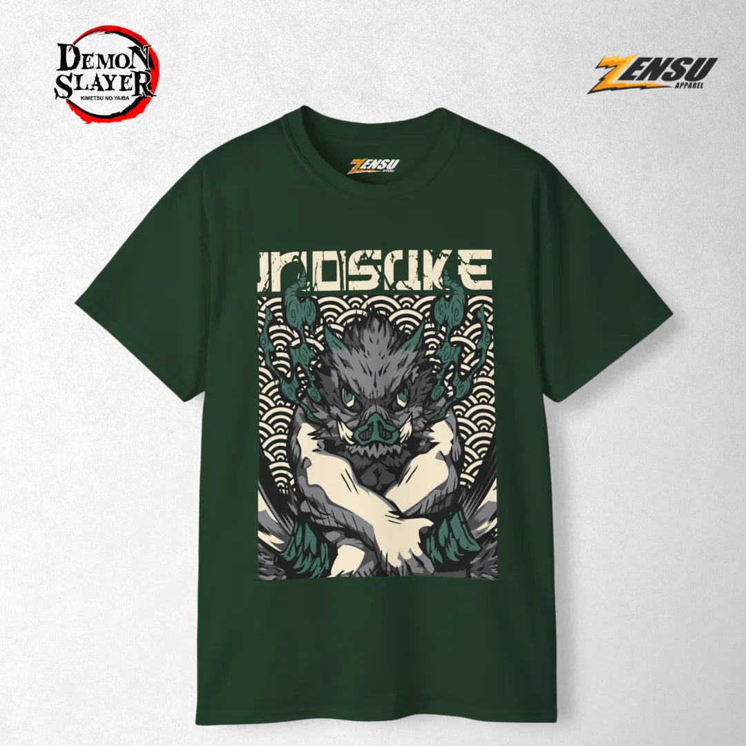 Inosuke Savage Slash - Demon Slayer | Baju Kaos Anime Z021