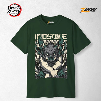 Inosuke Savage Slash - Demon Slayer | Baju Kaos Anime Z021