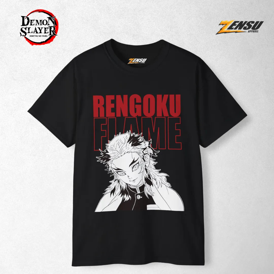 Rengoku Flame Hashira - Demon Slayer | Baju Kaos Anime Z019