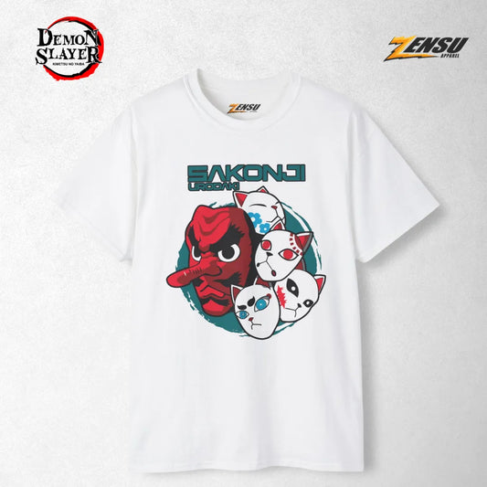 Sakonji Urodaki Mask - Demon Slayer | Baju Kaos Anime Z044