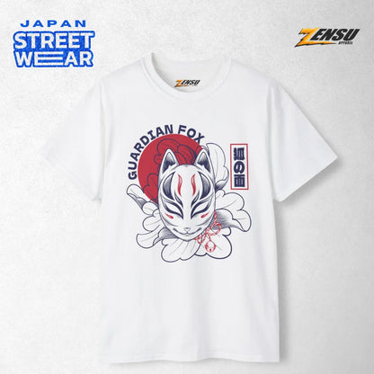 Lotus Kitsune - Japanese Mask | Baju Kaos Streetwear Z071