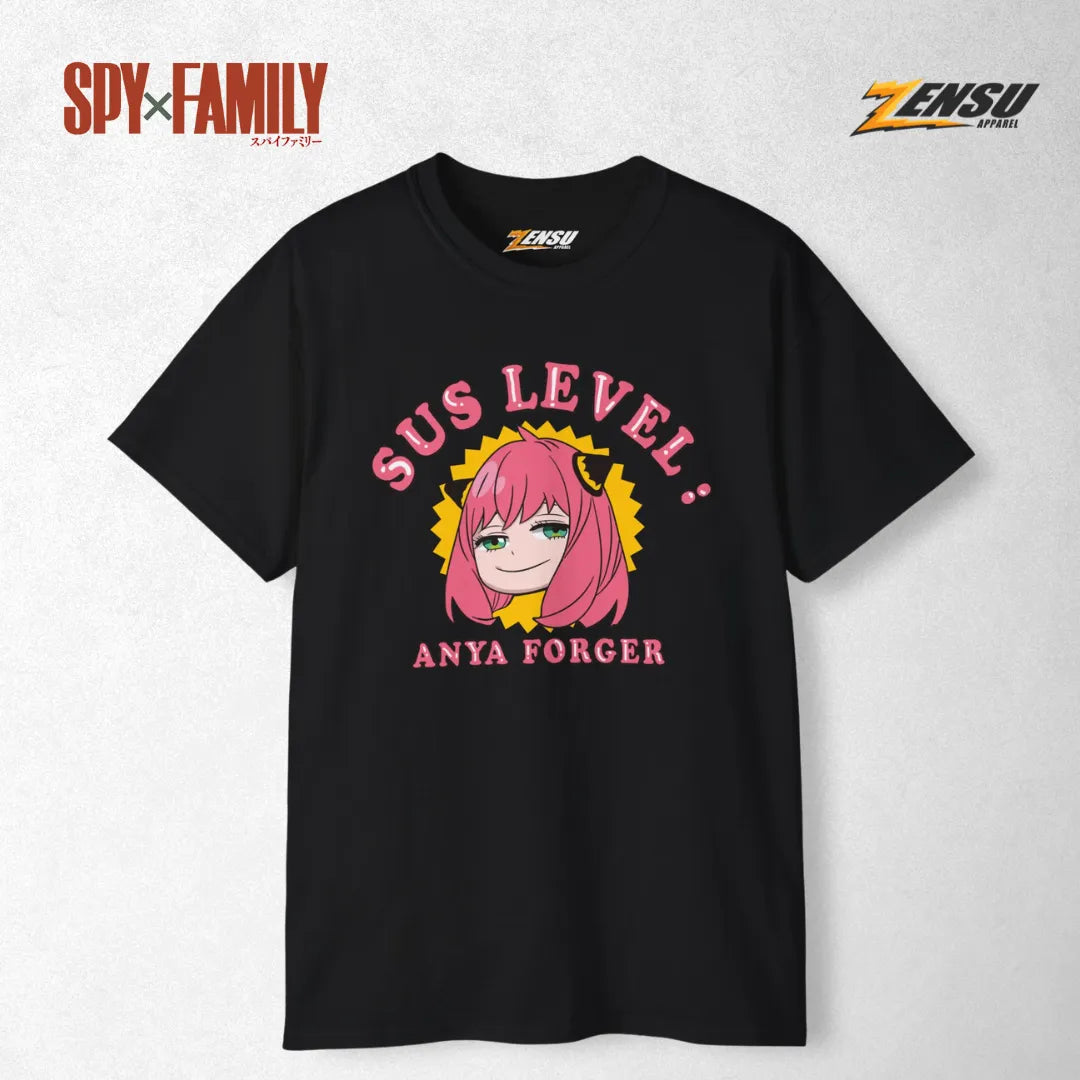 Anya Sus Level - Spy X Family | Baju Kaos Anime Z069