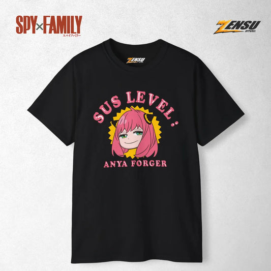 Anya Sus Level - Spy X Family | Baju Kaos Anime Z069