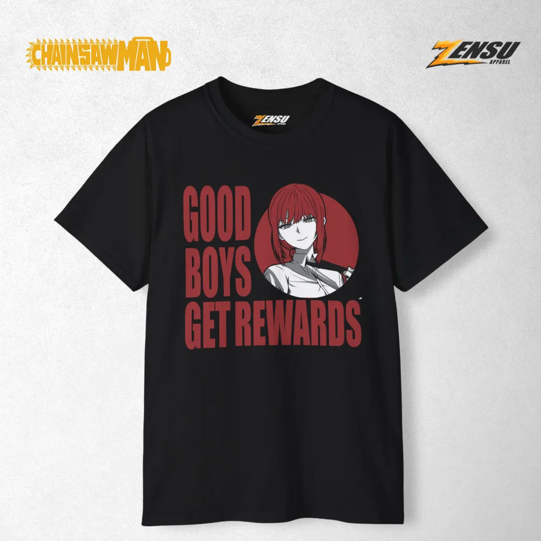 Makima Good Boys Get Rewards - Chainsaw Man | Baju Kaos Anime Z013