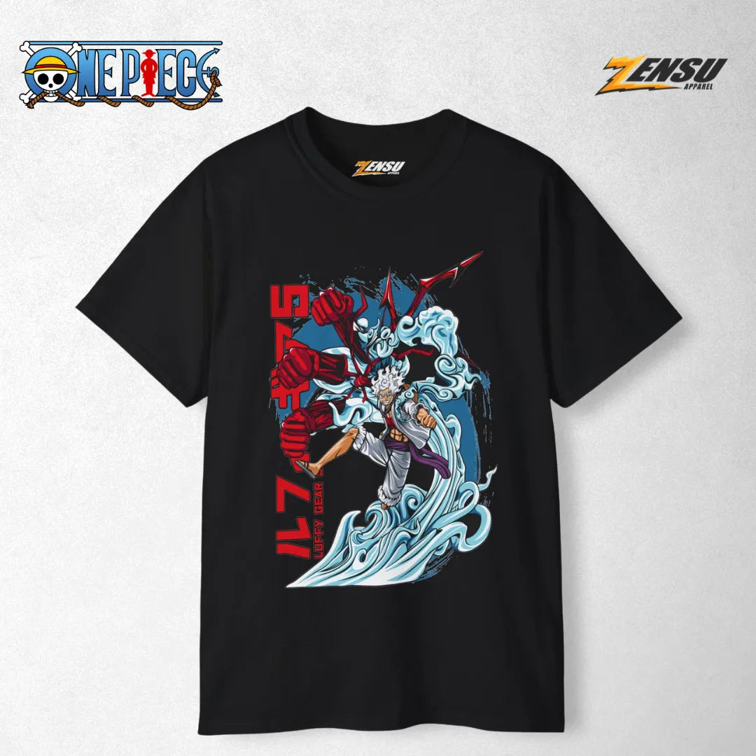 Luffy Gear 5 Attack - One Piece | Baju Kaos Anime Z038