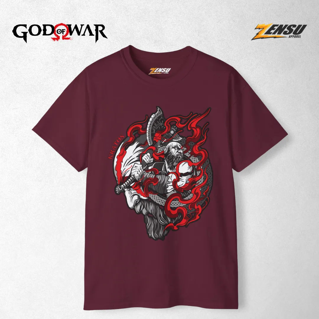 Kratos Battle Axe - God of War | Baju Kaos Streetwear Z062