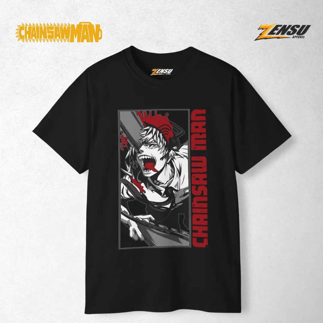 Denji Half Demon - Chainsaw Man | Baju Kaos Anime Z011