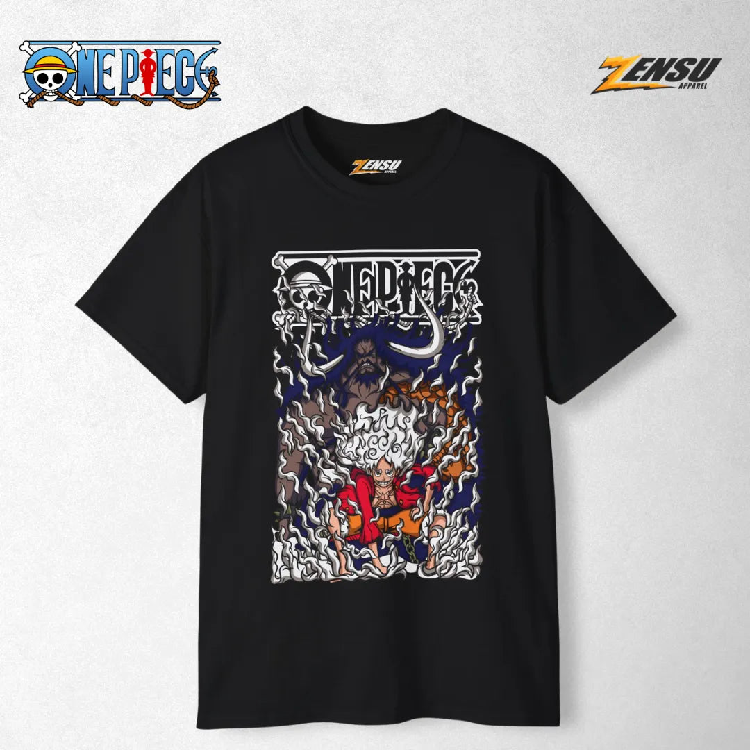 Luffy Gear 5 X Kaido - One Piece | Baju Kaos Anime Z036