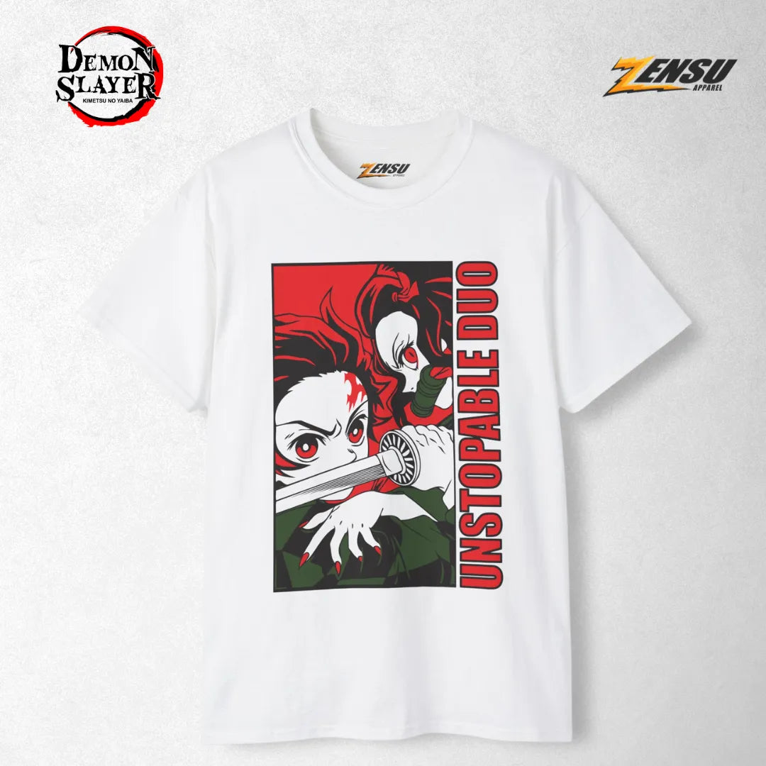 Unstoppable Duo - Demon Slayer | Baju Kaos Anime Z015