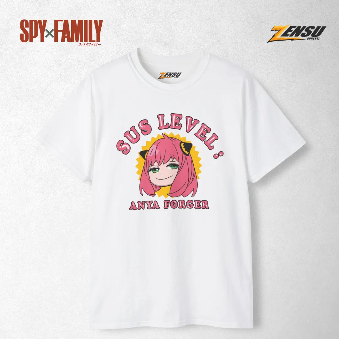 Anya Sus Level - Spy X Family | Baju Kaos Anime Z069