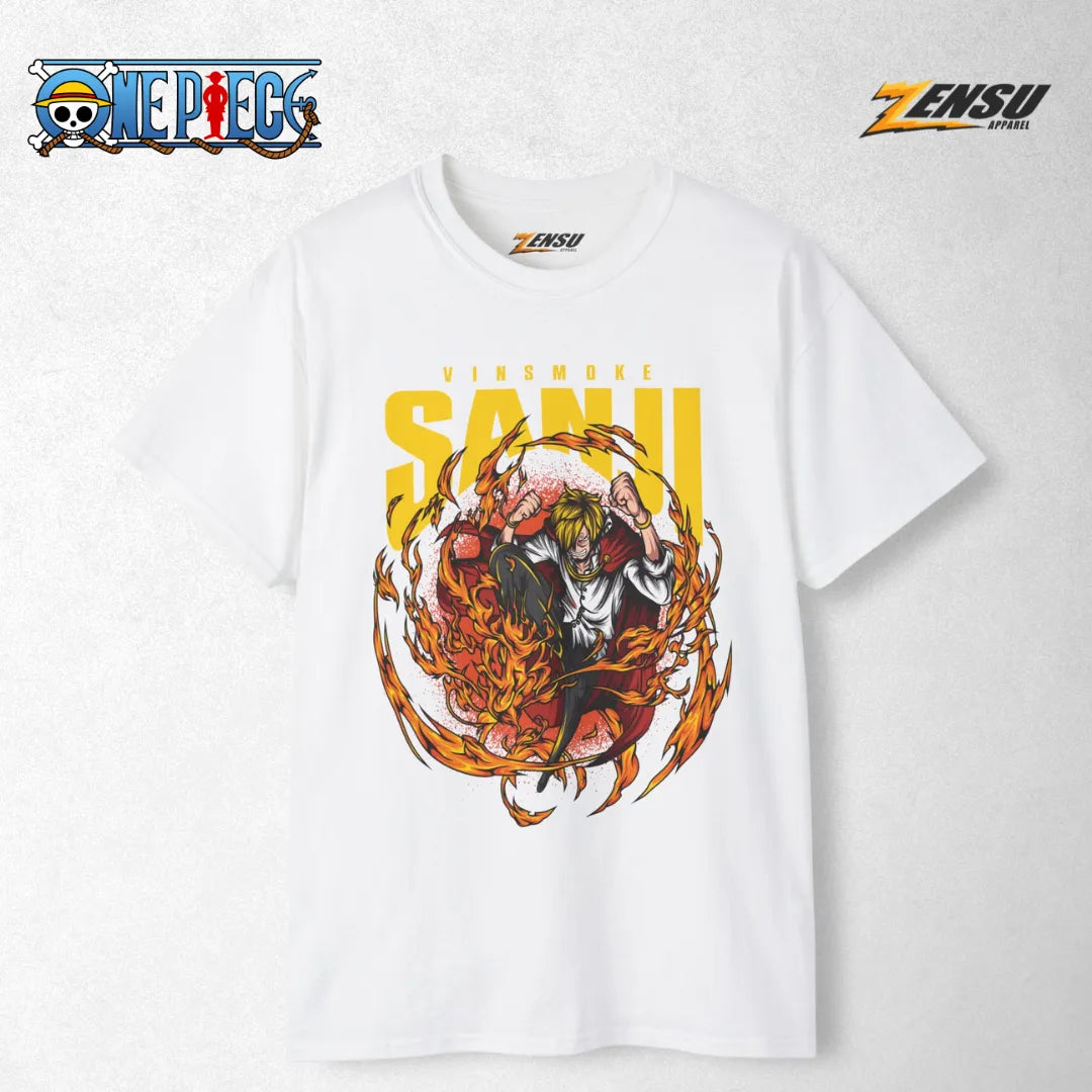 Sanji Diable Jambe - One Piece | Baju Kaos Anime Z083