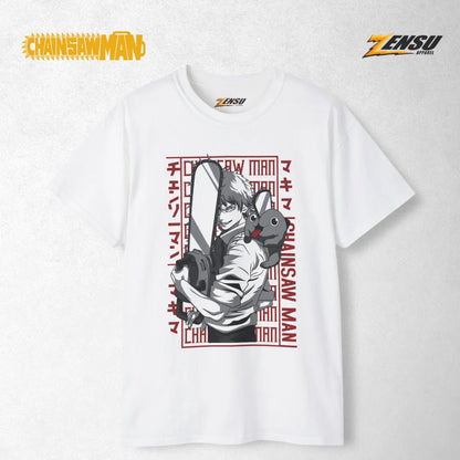 Denji X Pochita - Chainsaw Man | Baju Kaos Anime Z008