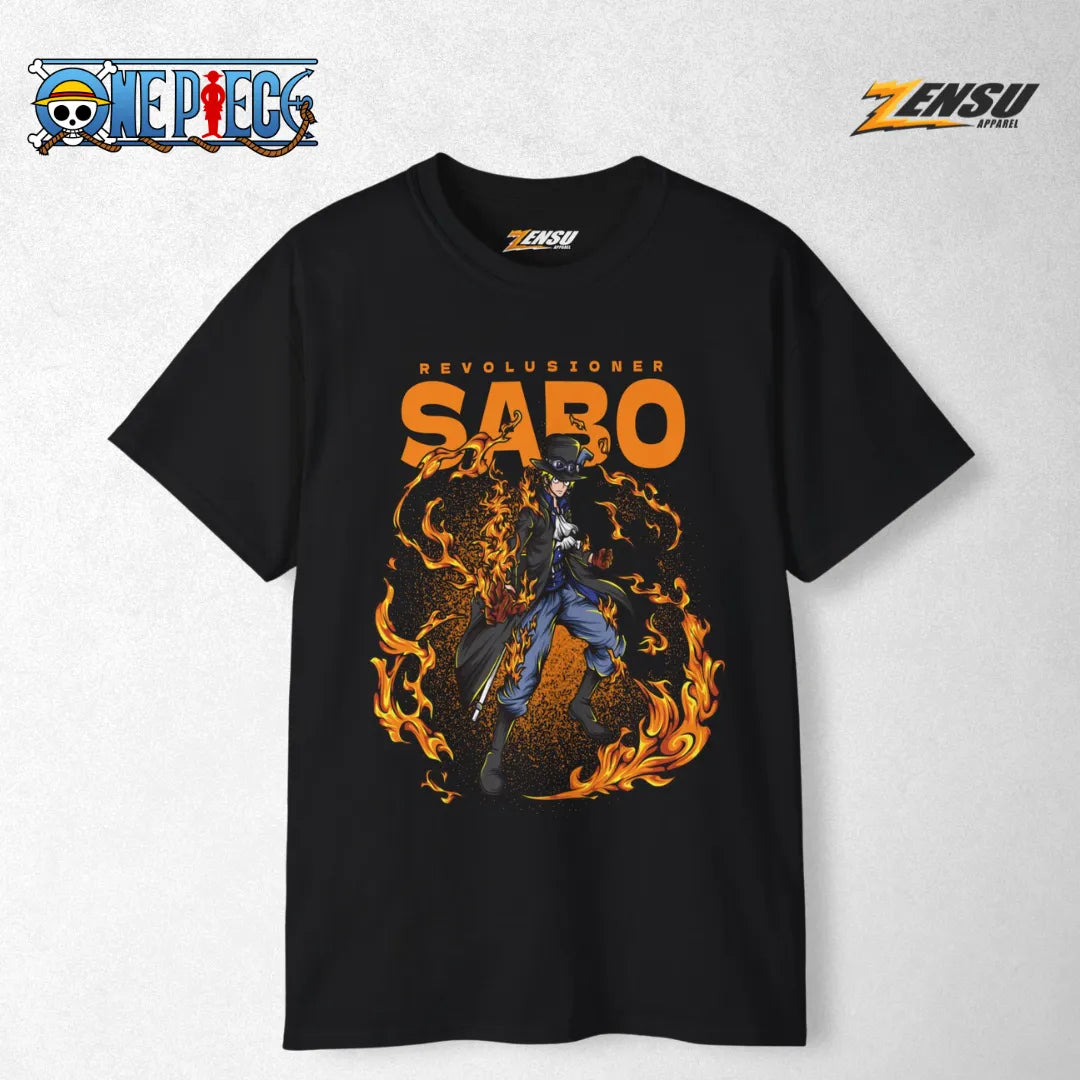 Sabo Ryusoken - One Piece | Baju Kaos Anime Z084