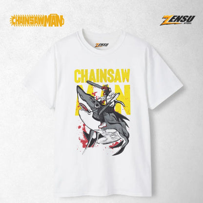 Chainsaw Man & Beam - Chainsaw Man | Baju Kaos Anime Z010