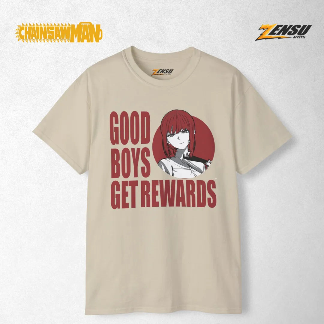 Makima Good Boys Get Rewards - Chainsaw Man | Baju Kaos Anime Z013