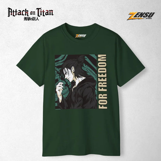 Eren For Freedom - Attack On Titan | Baju Kaos Anime Z006