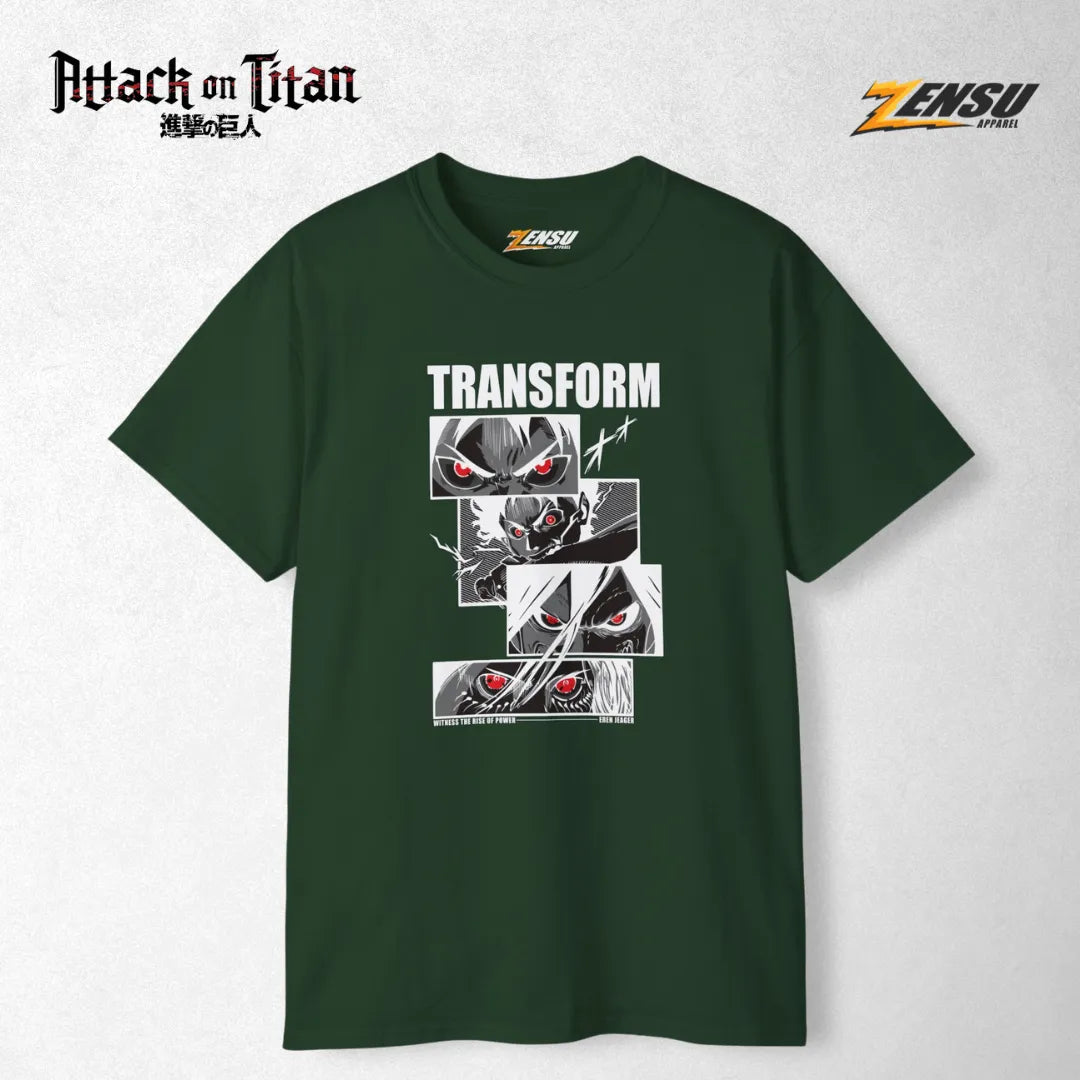 Eren Transform - Attack On Titan | Premium Kaos Anime Z004