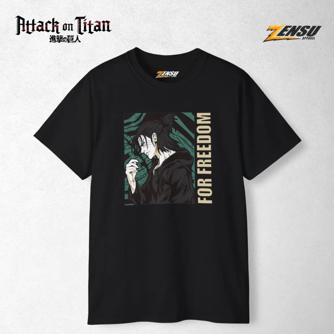 Eren For Freedom - Attack On Titan | Premium Kaos Anime Z006