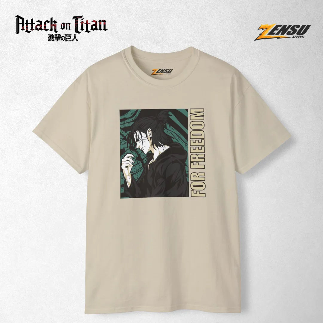Eren For Freedom - Attack On Titan | Premium Kaos Anime Z006