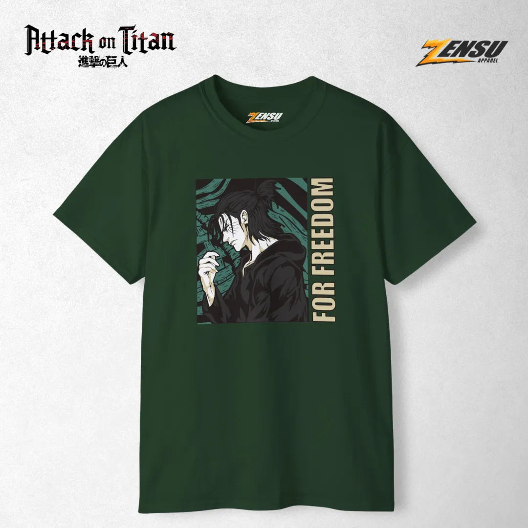 Eren For Freedom - Attack On Titan | Premium Kaos Anime Z006